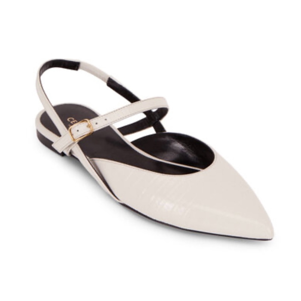 Celine slingback white flat 35,5